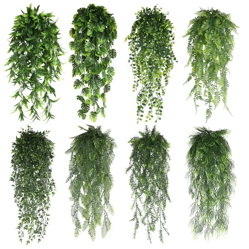 Hanging Artificial Fern Bushes