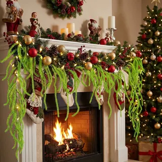 Hanging Artificial Fern Garland, 2 m