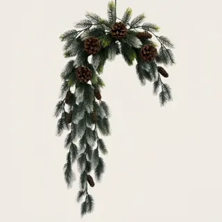 Hanging Pine and Pine Cone Spray, 76 cm