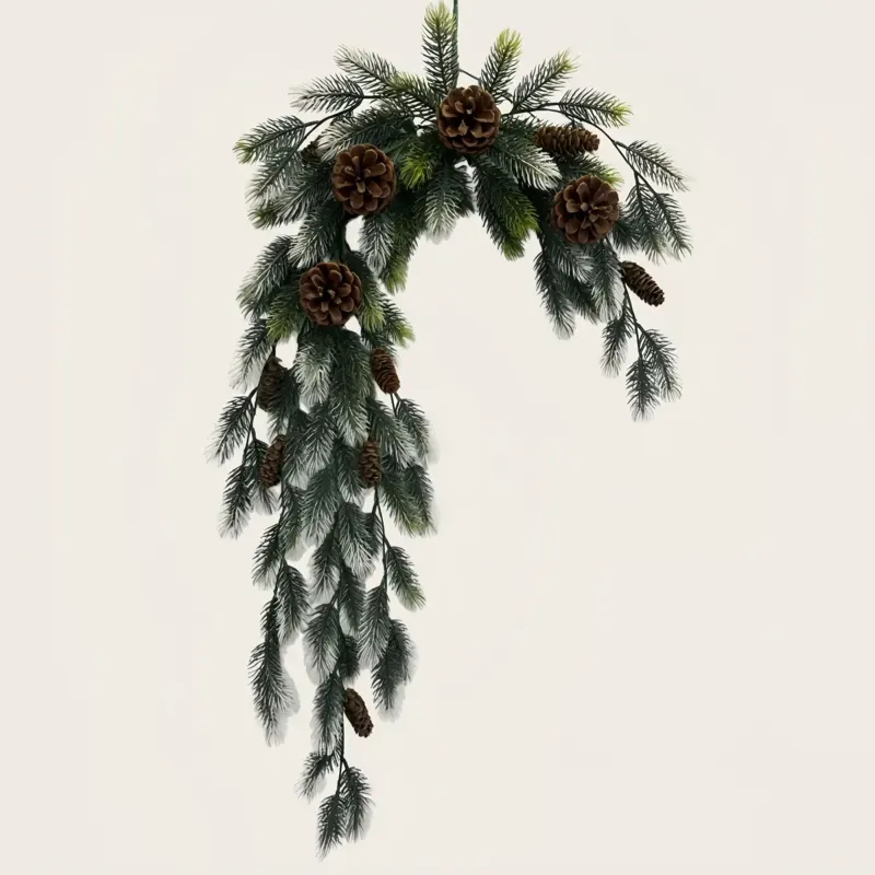 Hanging Pine and Pine Cone Spray, 76 cm