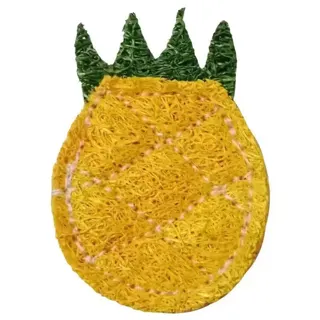Loofah Pineapple Chew Toy for Small Pets