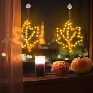 Maple Leaf Window Light
