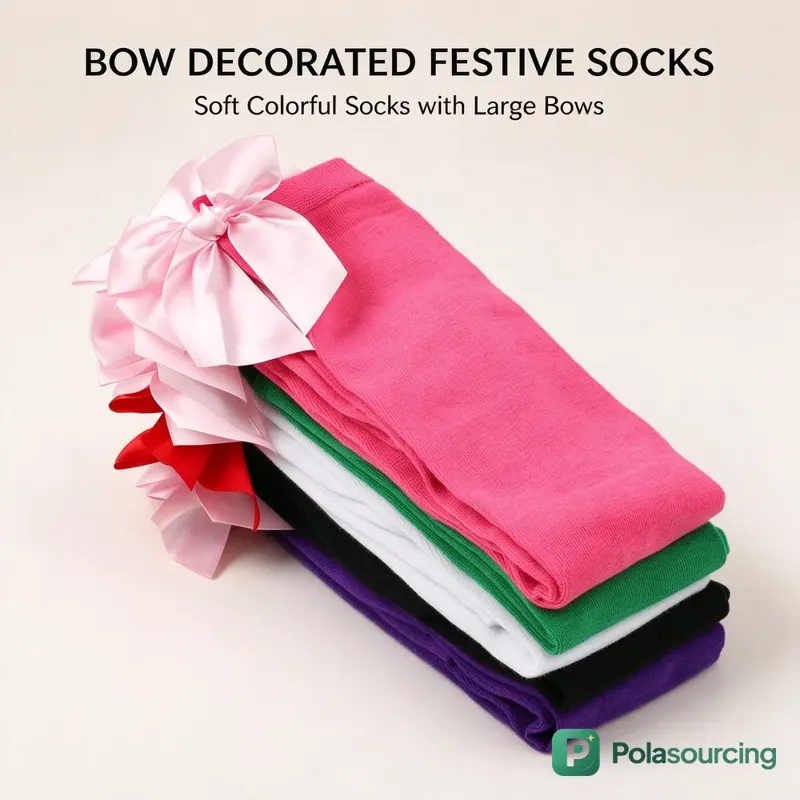 Over-the-Knee Socks with Satin Bow