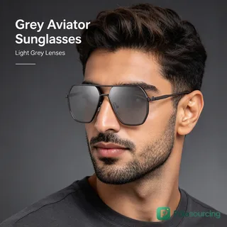 Photochromic Polarized Aviator Sunglasses, Men