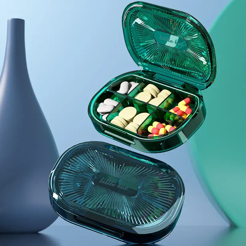 Portable Mini Pill Organizer Box