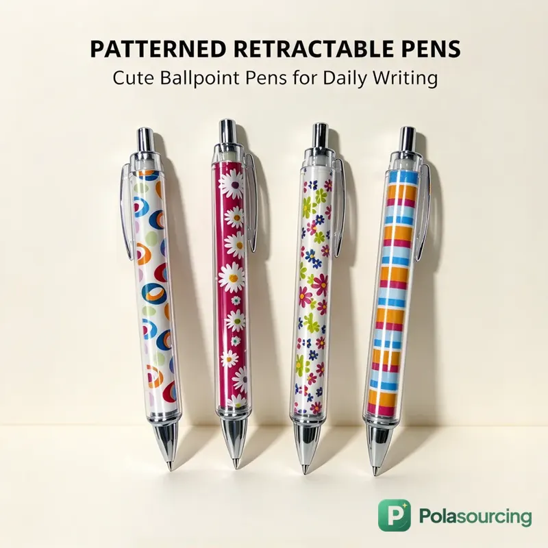Printed Retractable Ballpoint Pen