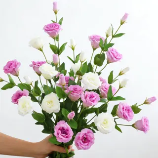 Real-Touch Multi-Head Lisianthus Stem