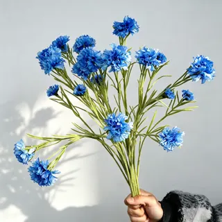 Silk Cornflower Stem, 70 cm