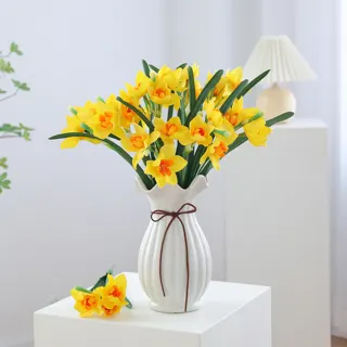 Silk Narcissus Stem, 46 cm