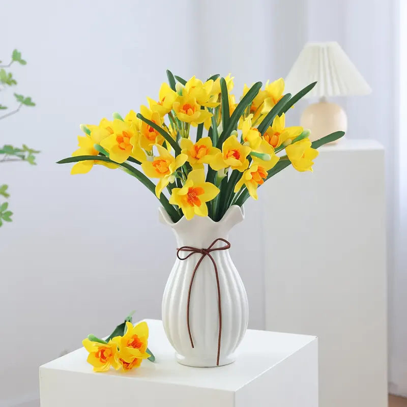 Silk Narcissus Stem, 46 cm