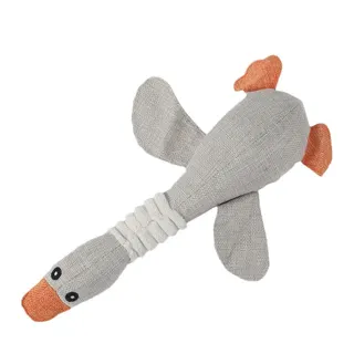 Squeaky Plush Goose Dog Toy
