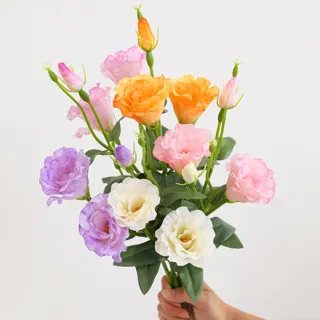 Three-Branch Silk Lisianthus Stem, 45 cm