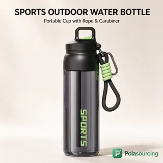Tritan Sports Water Bottle with One-Touch Lid