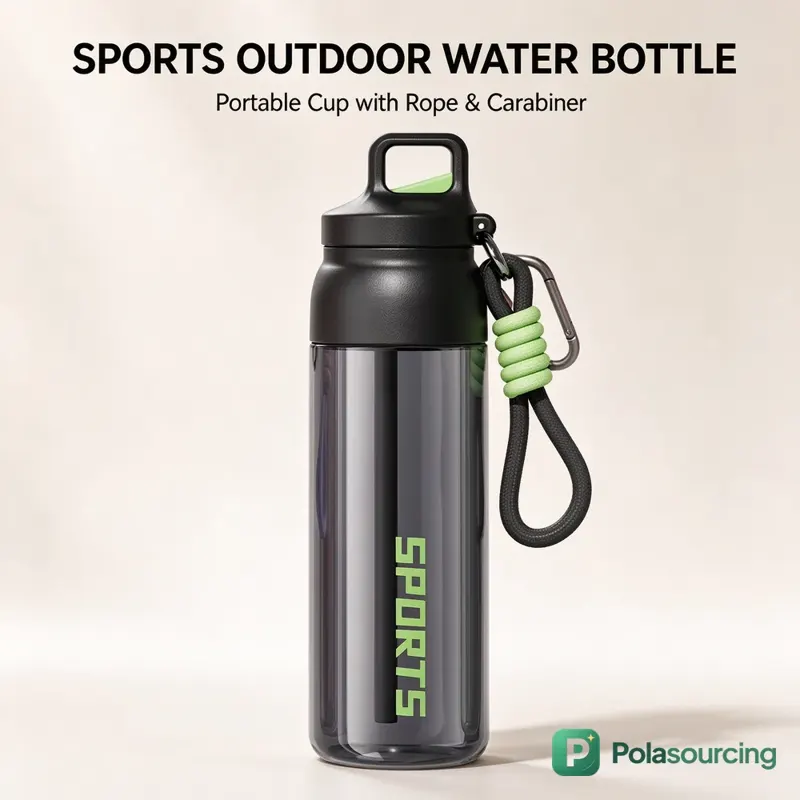Tritan Sports Water Bottle with One-Touch Lid