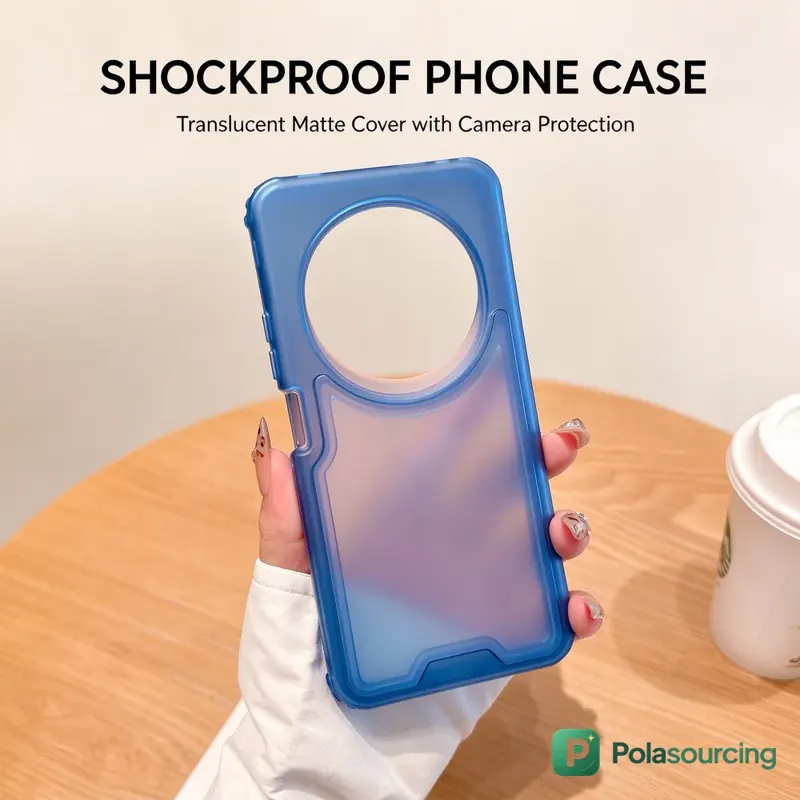 Two-Tone Frosted PC and TPU Phone Case