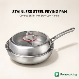 Uncoated Pure Titanium Frying Pan