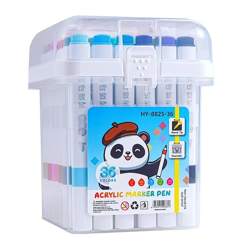 Washable Acrylic Marker Set in Carry Case